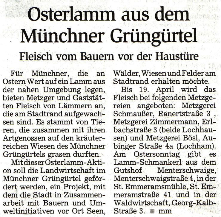 16. April 2003 - M�nchner Merkur